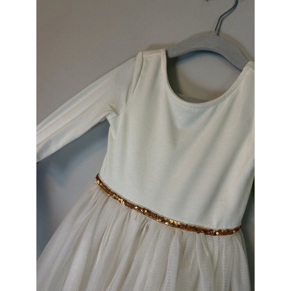 Zunie Kids' Sequin Gingerbread Cookie Party Dress Sz 4 - Picture 8 of 12